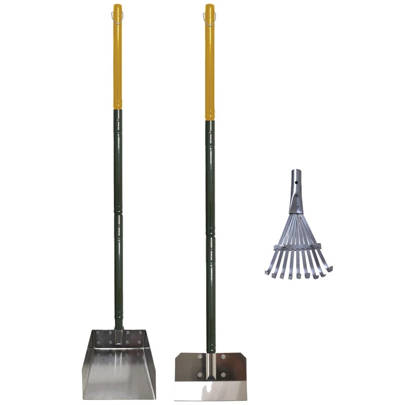 Four Paws Wee-Wee Pooper Scoopers for Dogs l Outdoor Rake l Spade & Pan l Pooper Scooper Set,Black - Image 1